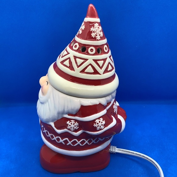 Scentsy Be Jolly Full Size Warmer Santa Gnome Red White Working - Picture 7 of 10